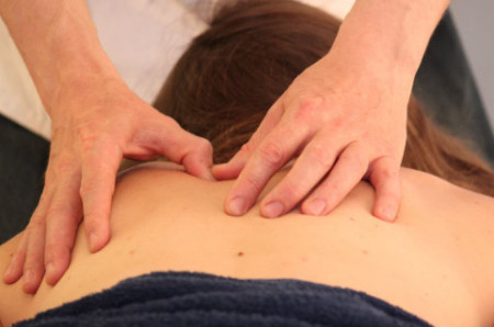 Steve giving a massage